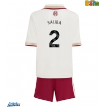 Arsenal William Saliba #2 Tredjedraktsett Barn 2025-26 Kortermet (+ Korte bukser)